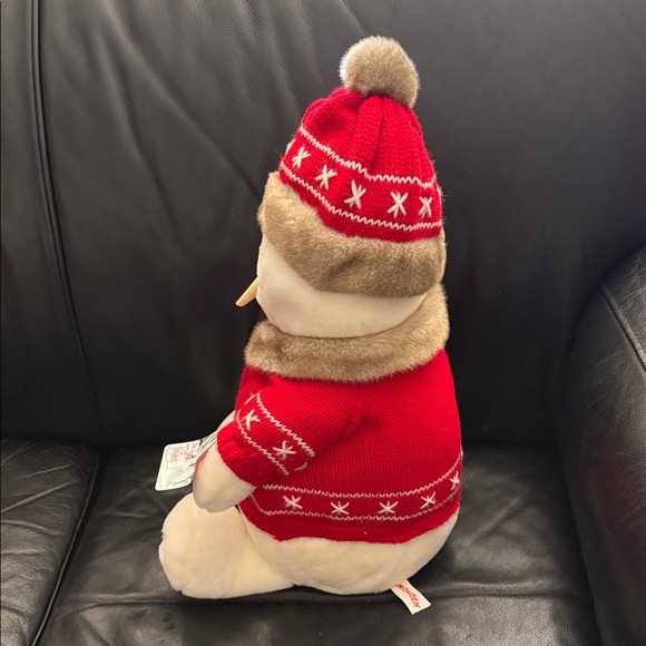 2001 Snowden Snowman Plush with Red Sweater - Picture 3 of 5